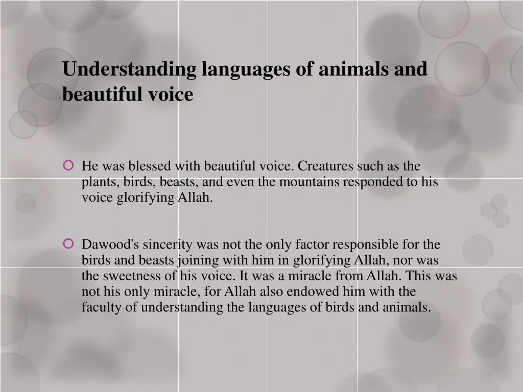 understanding languages of animals and beautiful