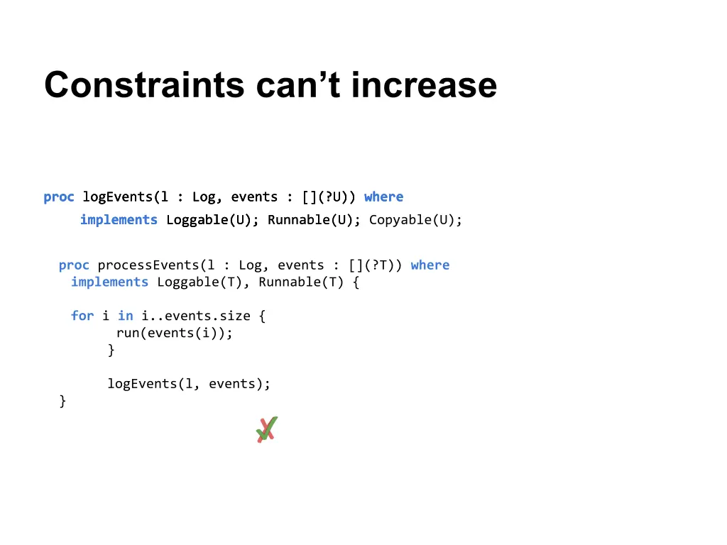 constraints can t increase