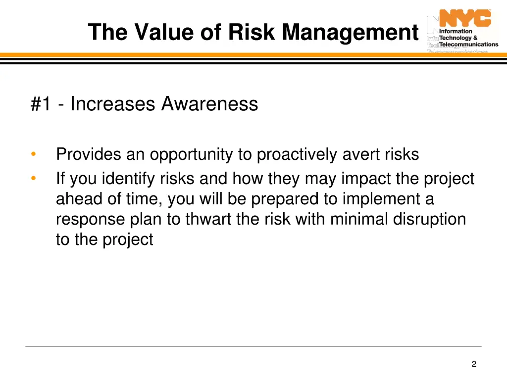 the value of risk management 1