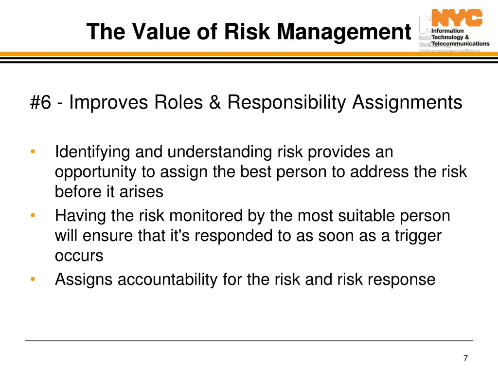 the value of risk management 6