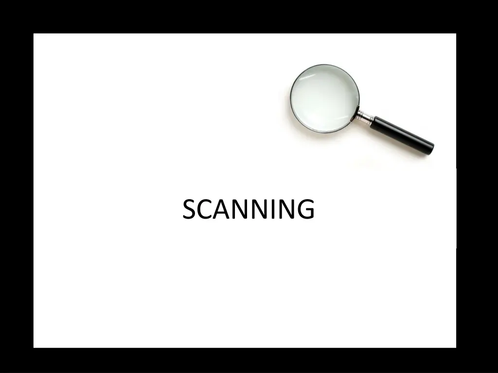 scanning