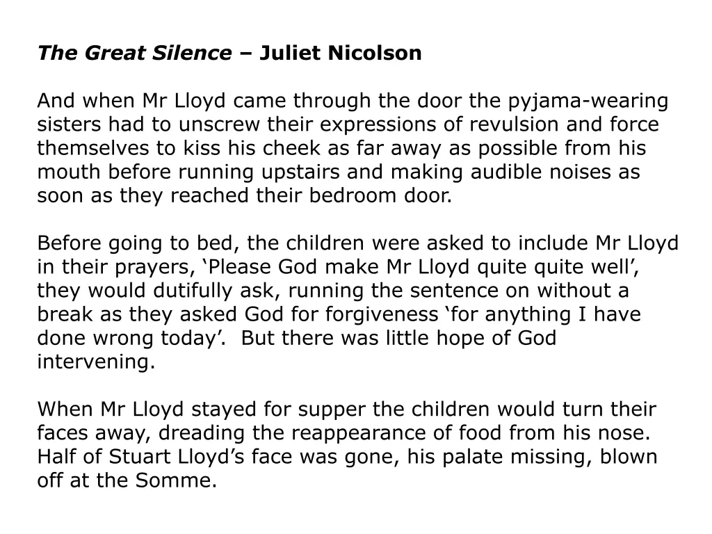 the great silence juliet nicolson