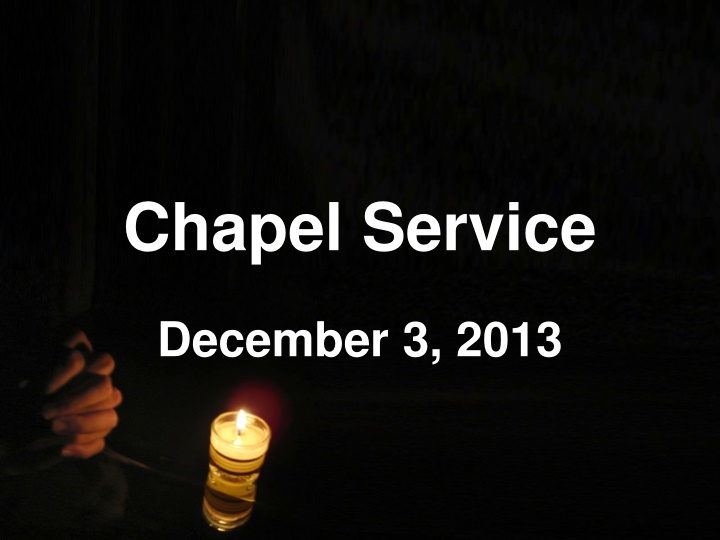 chapel service