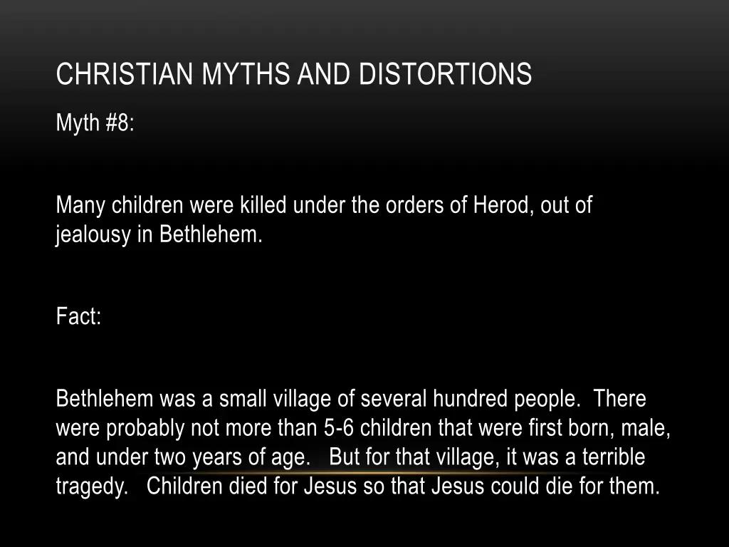 christian myths and distortions 2