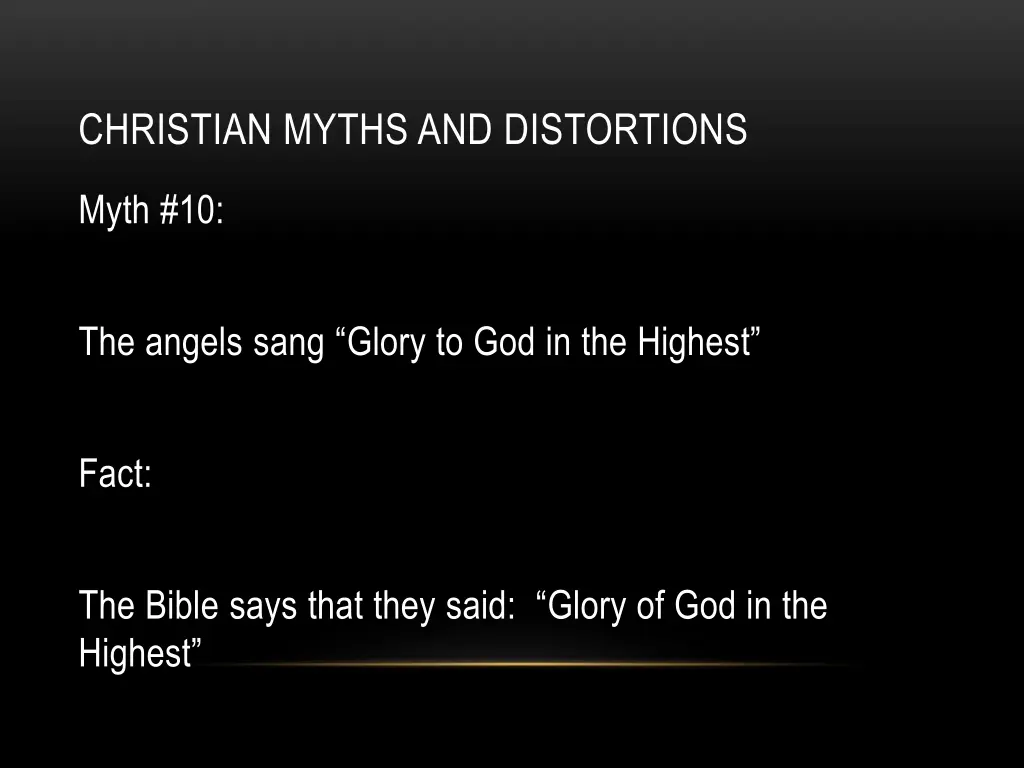 christian myths and distortions 3