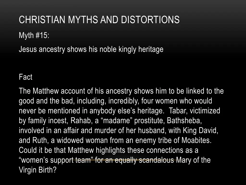 christian myths and distortions 8