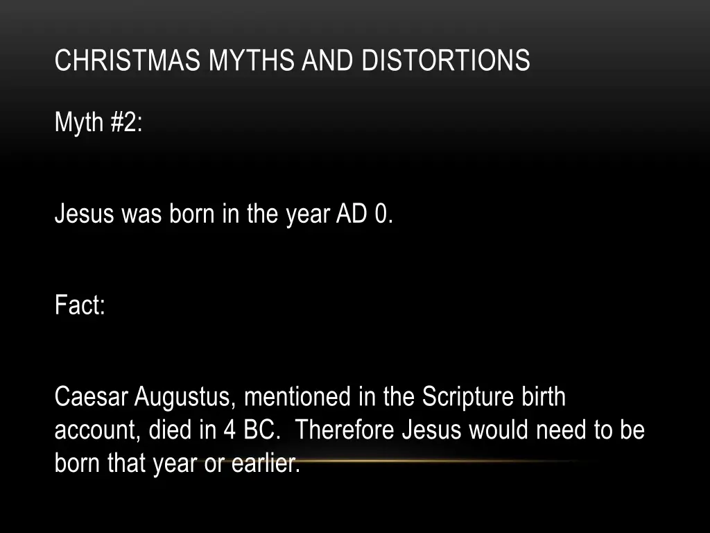 christmas myths and distortions 1