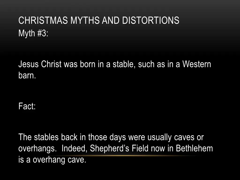 christmas myths and distortions myth 3