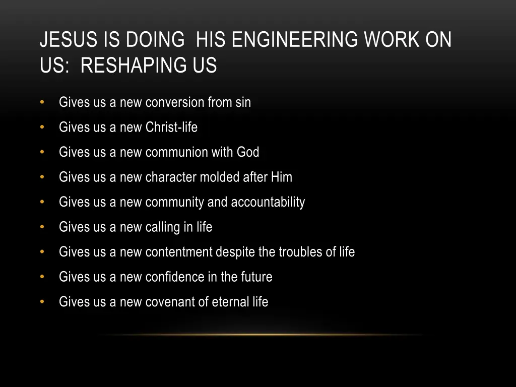 jesus is doing his engineering work