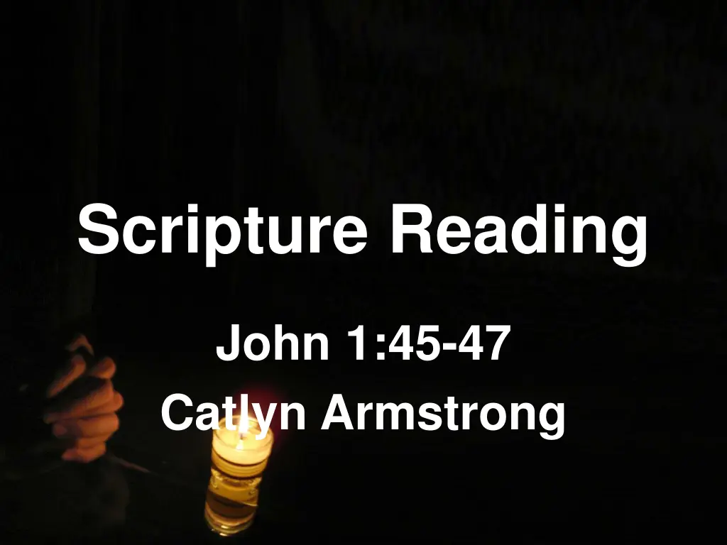 scripture reading