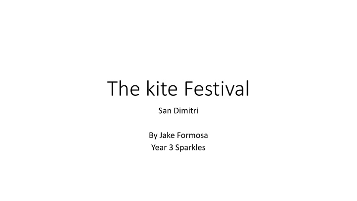 the kite festival