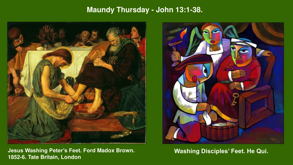 maundy thursday john 13 1 38