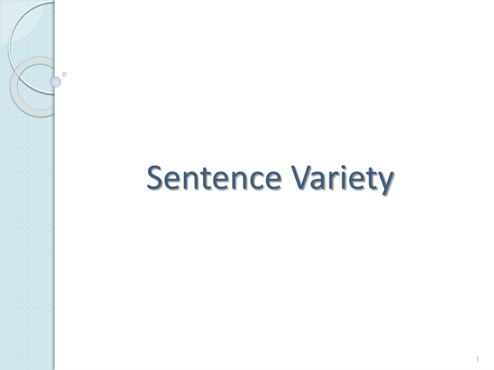 sentence variety