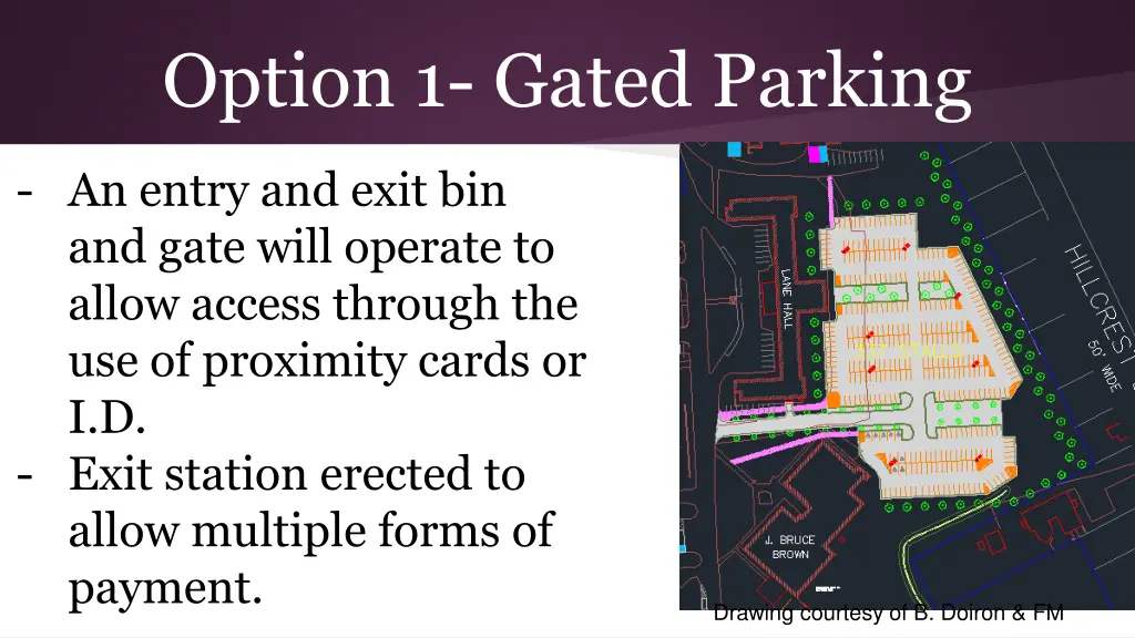 option 1 gated parking