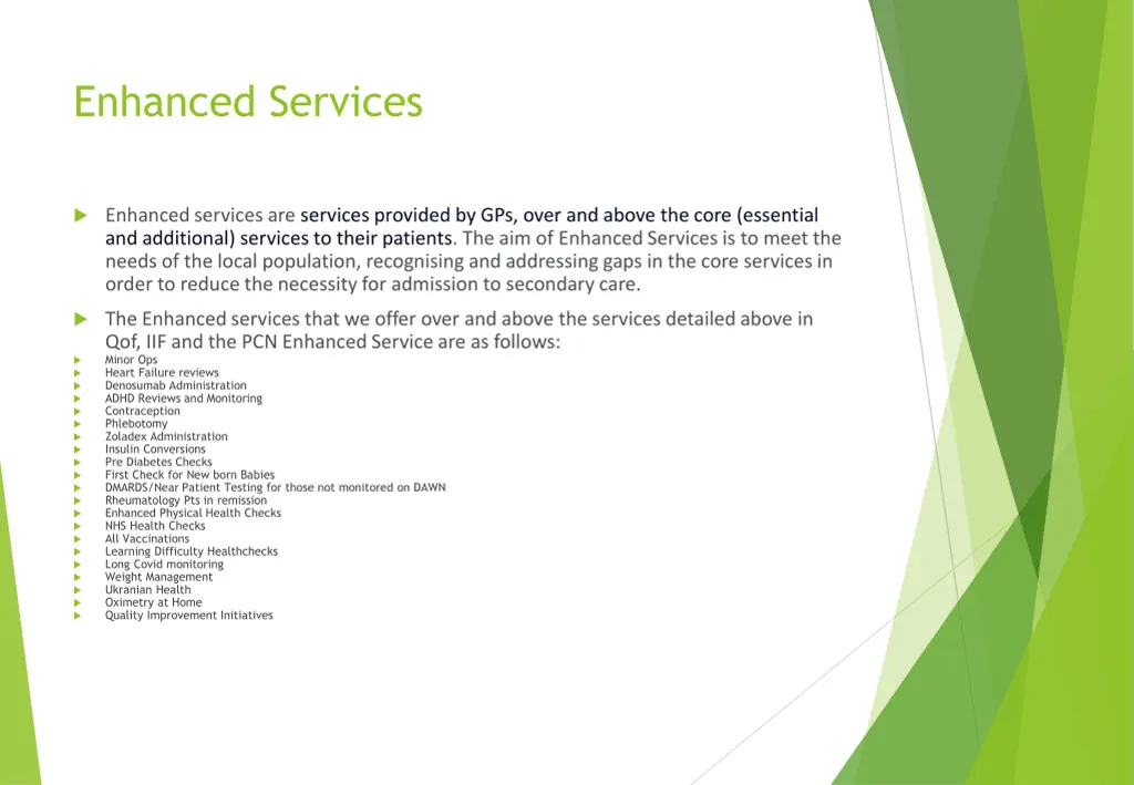 enhanced services