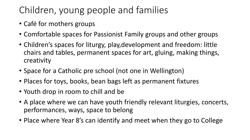 children young people and families