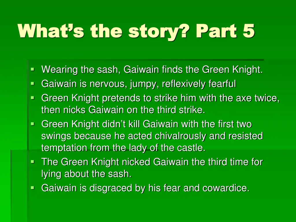 what s the story part 5 what s the story part 5