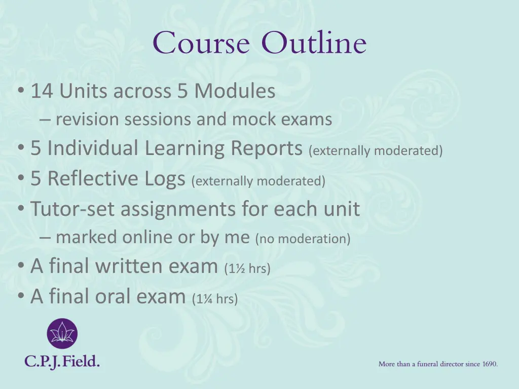 course outline