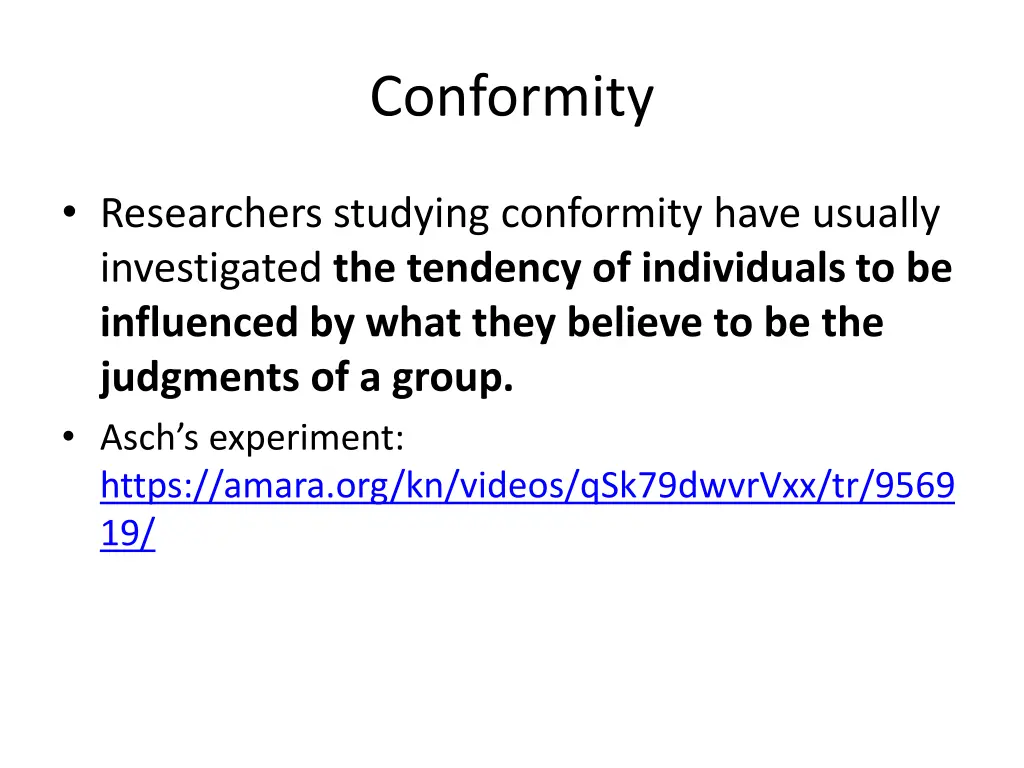 conformity 2