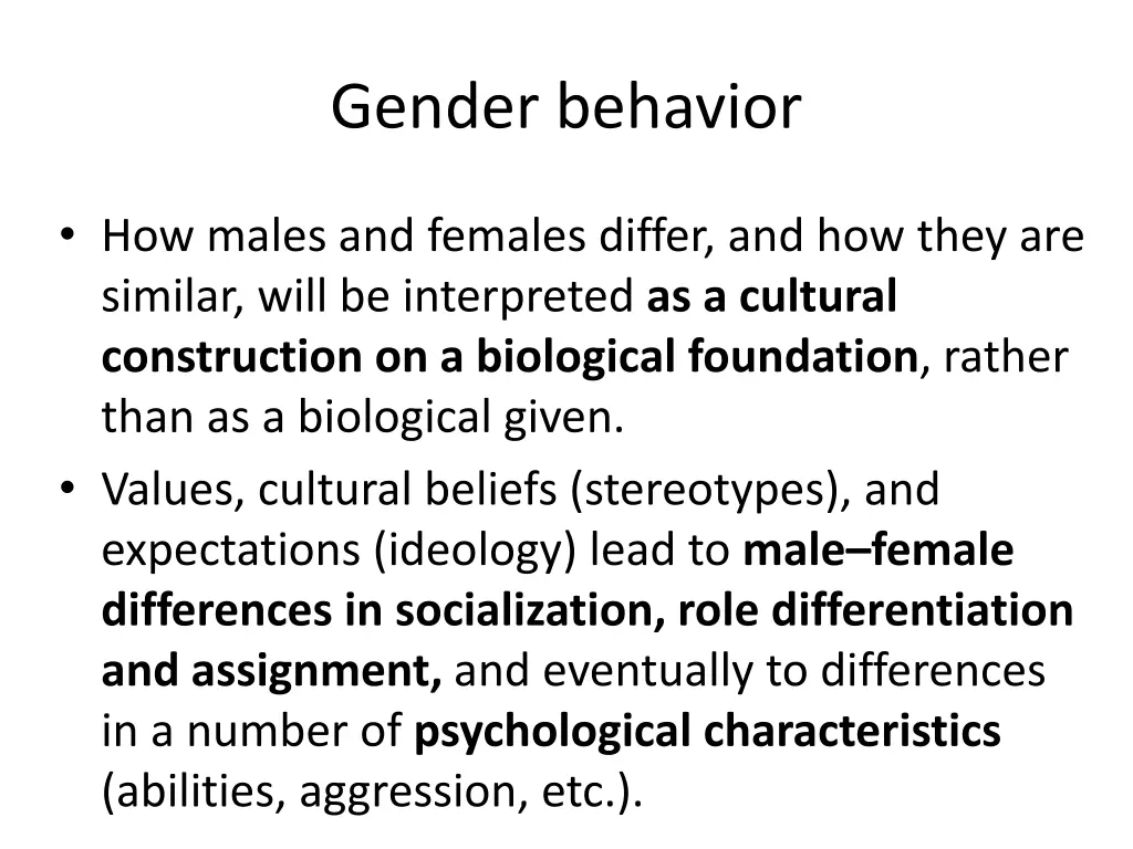 gender behavior 2