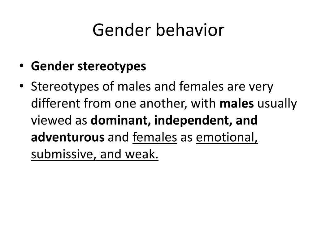 gender behavior 3