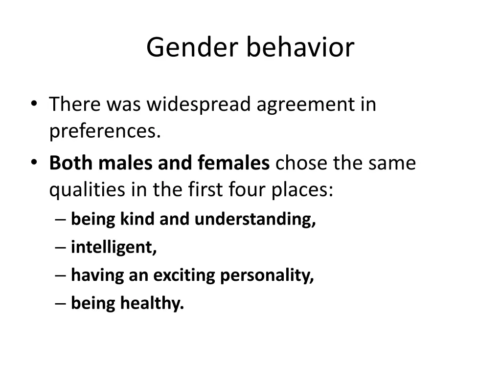 gender behavior 7