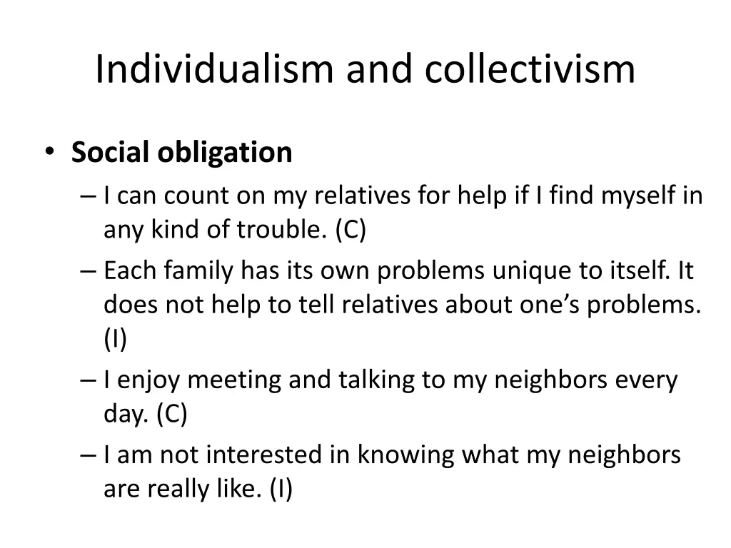 individualism and collectivism 2