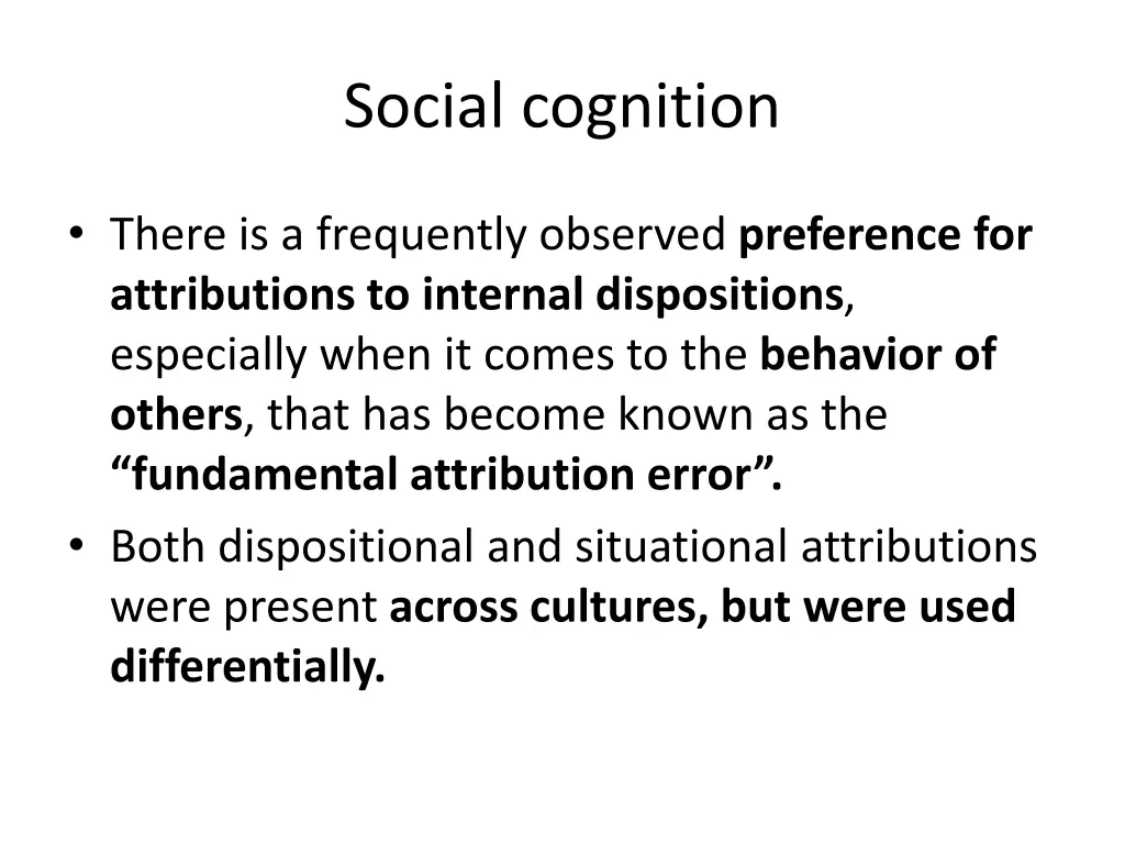 social cognition 1