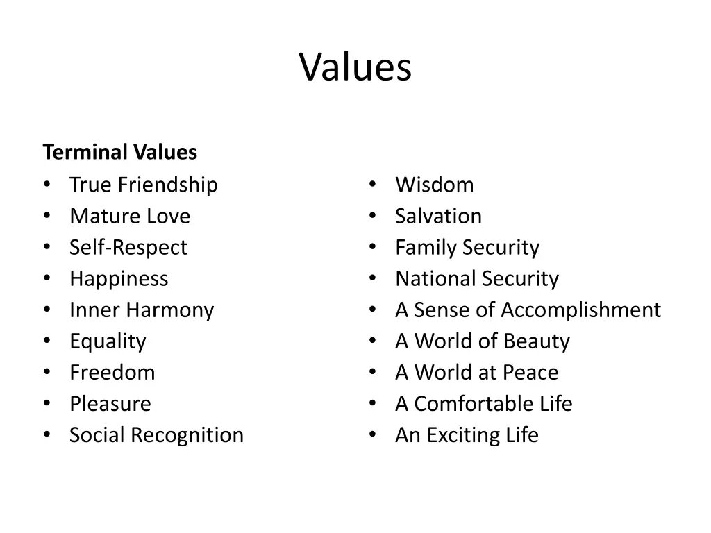 values 3