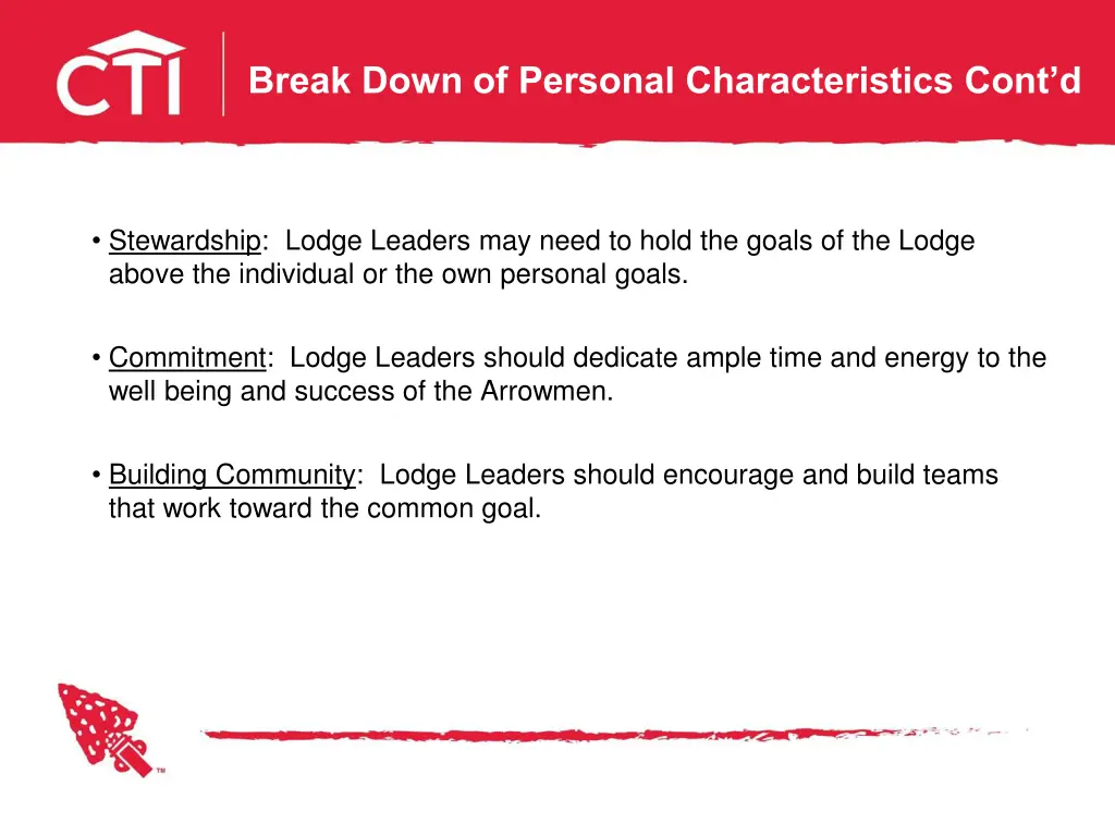 break down of personal characteristics cont d 1