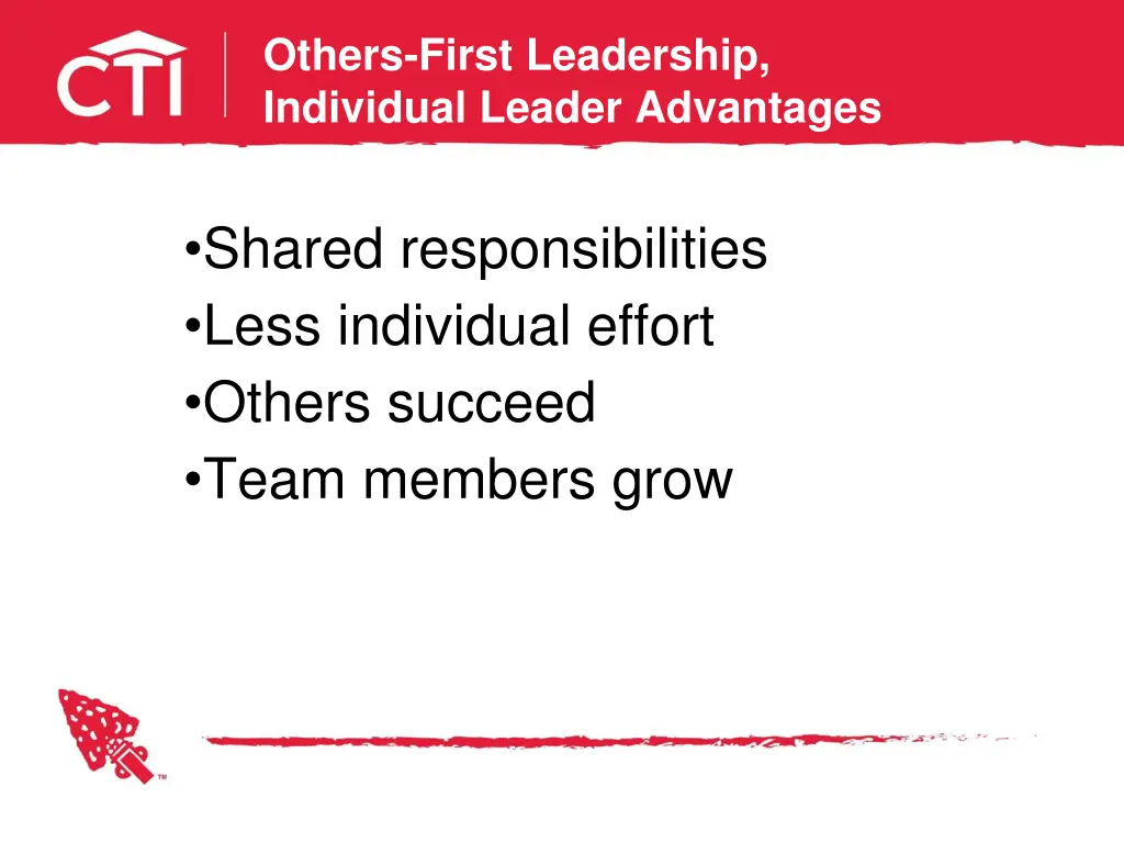 others first leadership individual leader