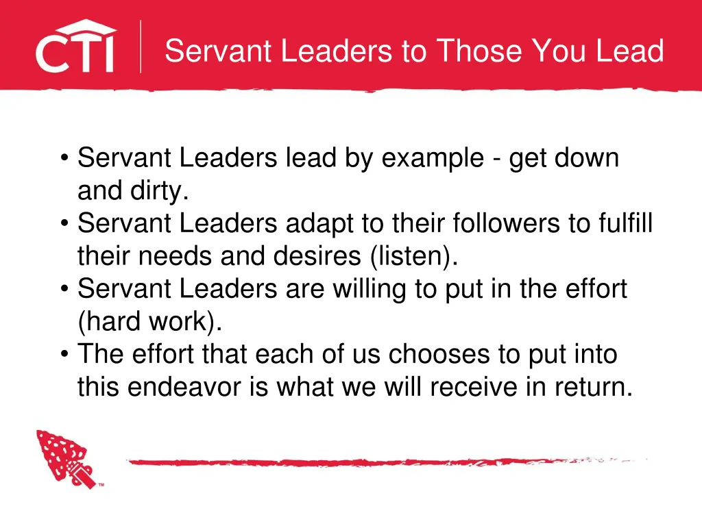 servant leaders to those you lead 1