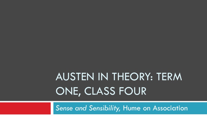 austen in theory term one class four