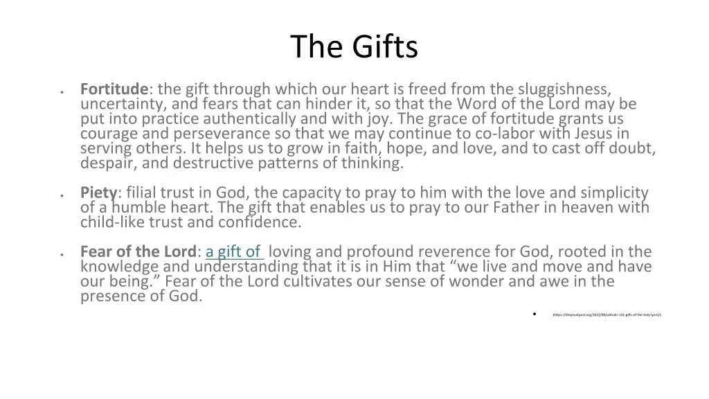 the gifts 1