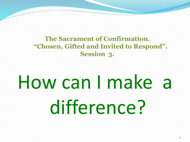 the sacrament of confirmation chosen gifted