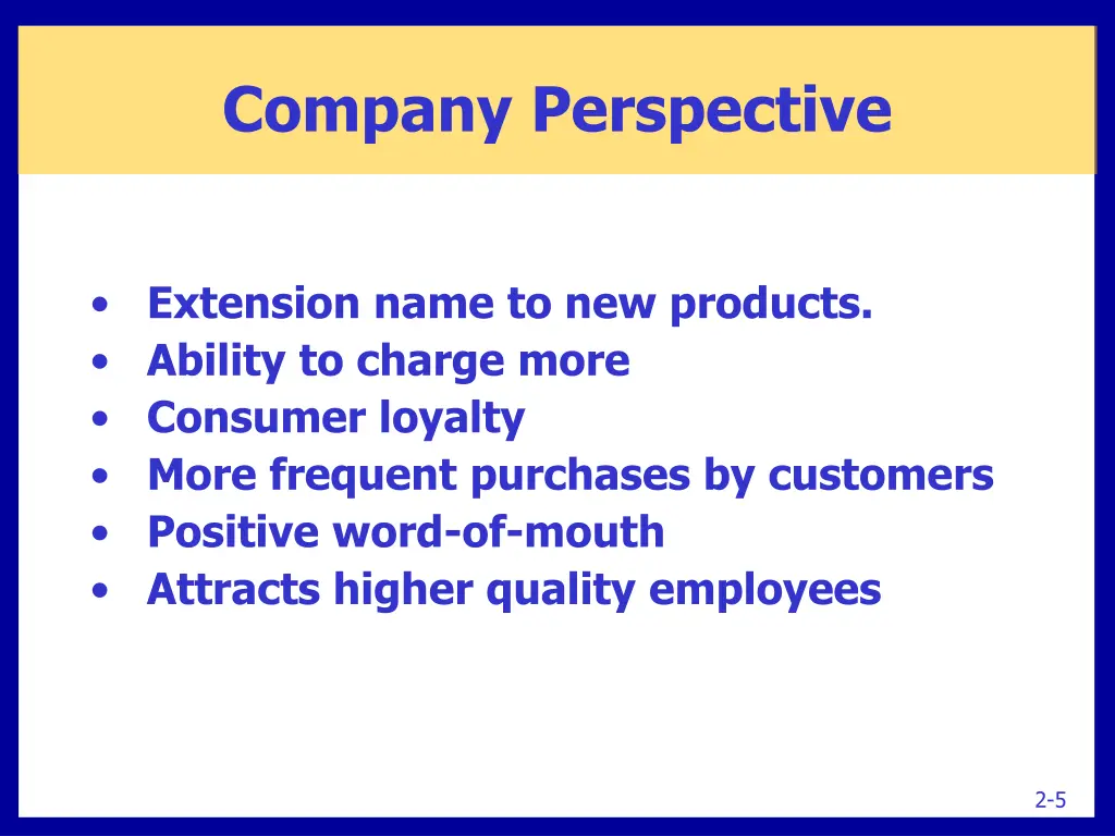 company perspective