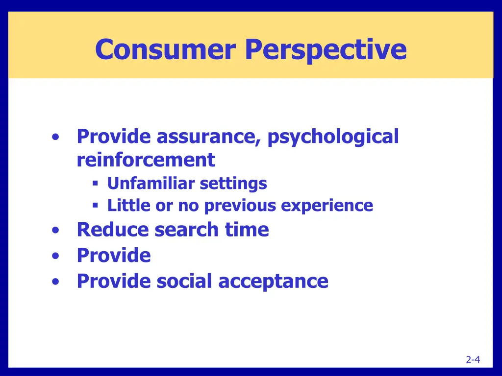 consumer perspective