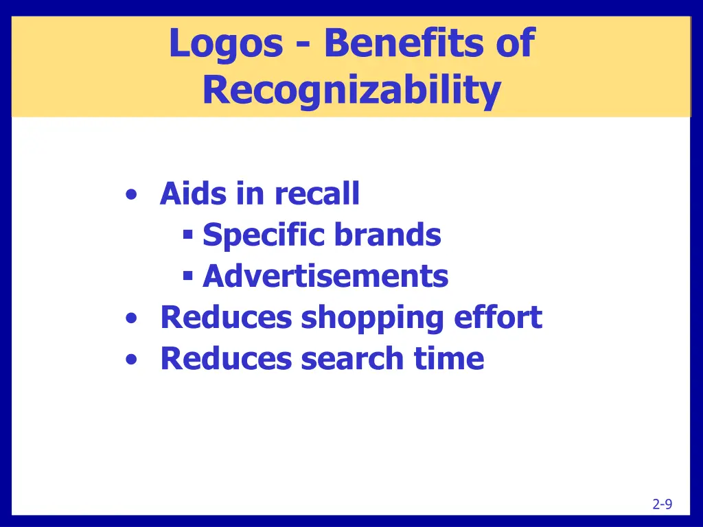 logos benefits of recognizability