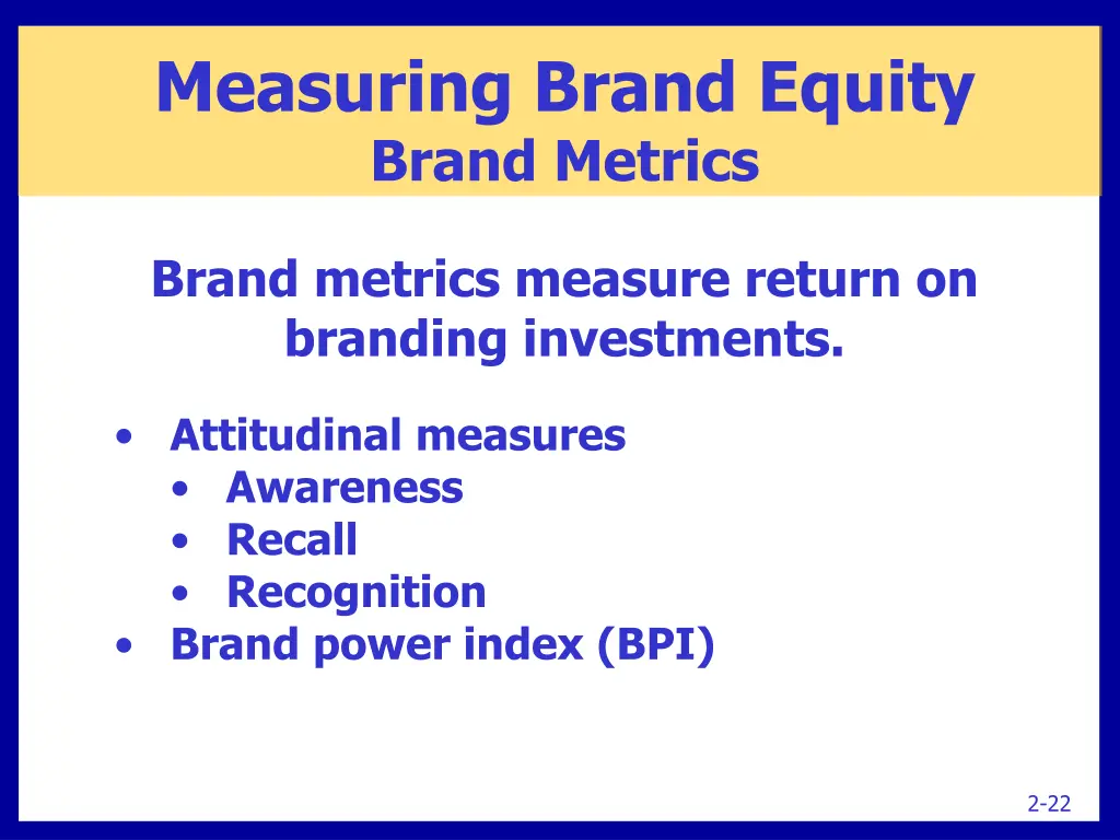 measuring brand equity brand metrics