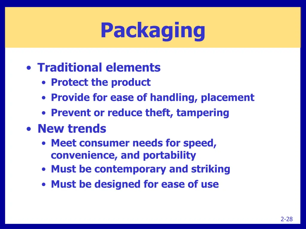 packaging