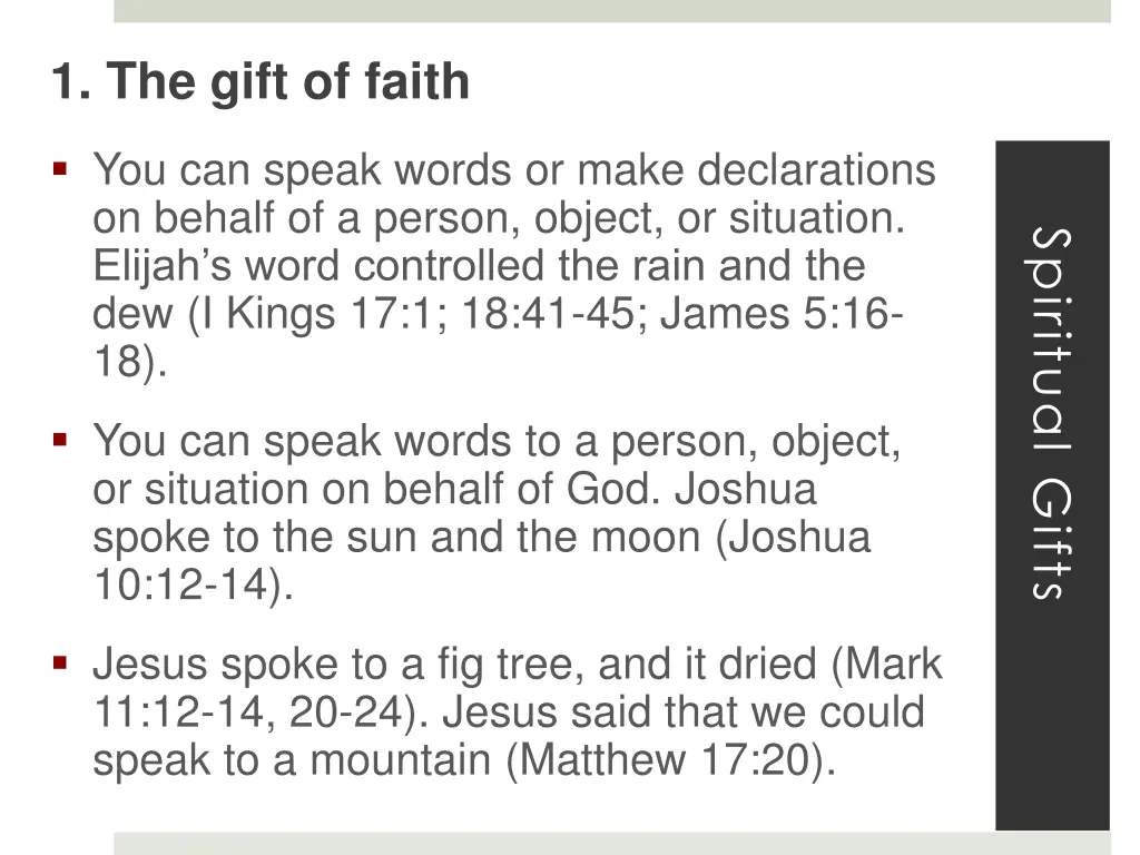 1 the gift of faith