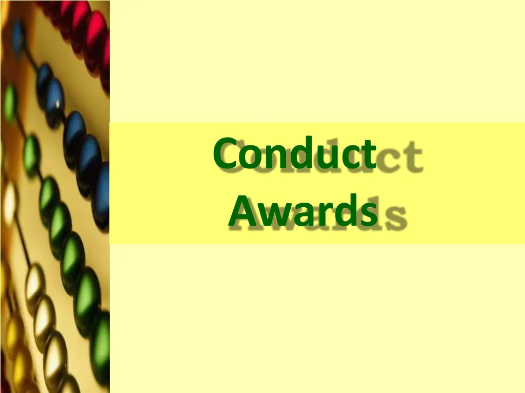 conduct awards