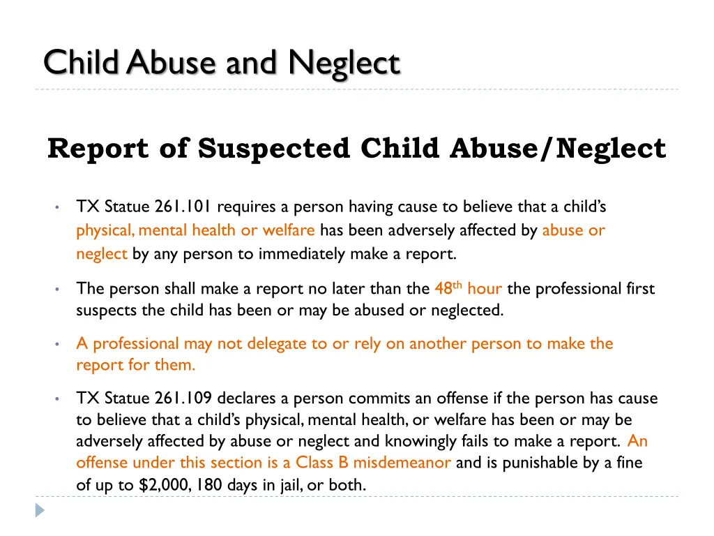 child abuse and neglect 1