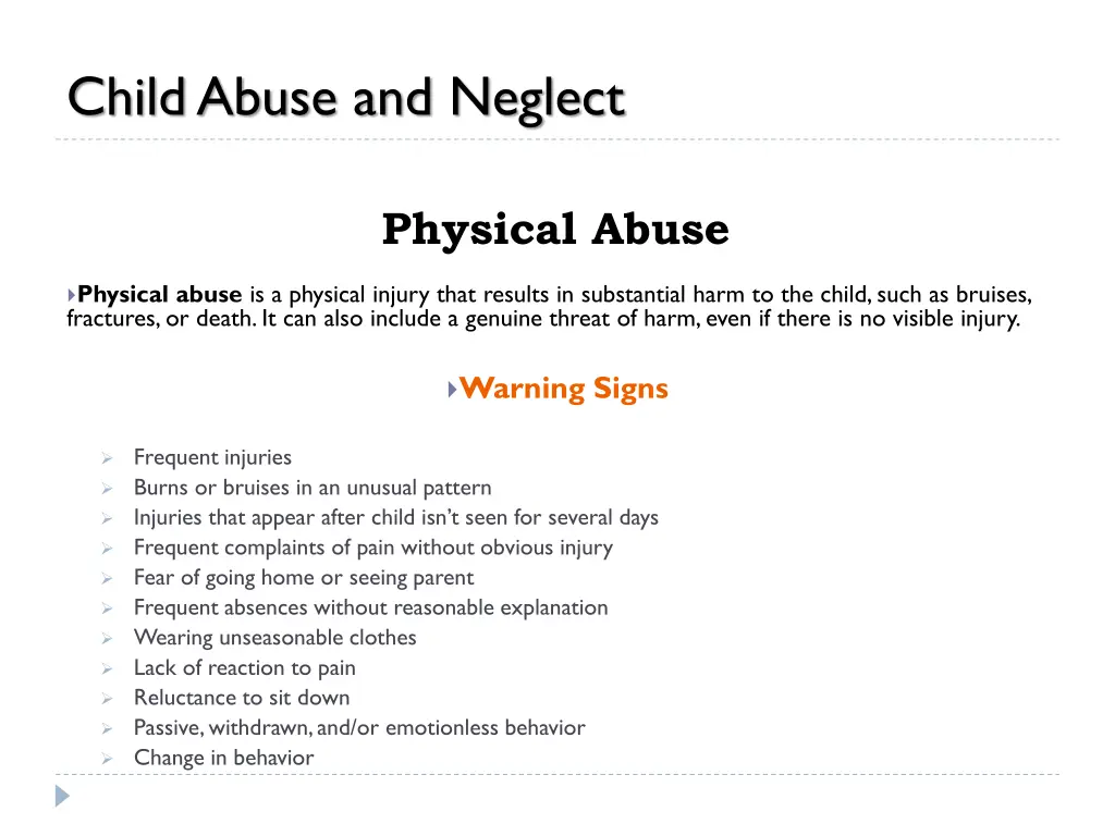 child abuse and neglect 2