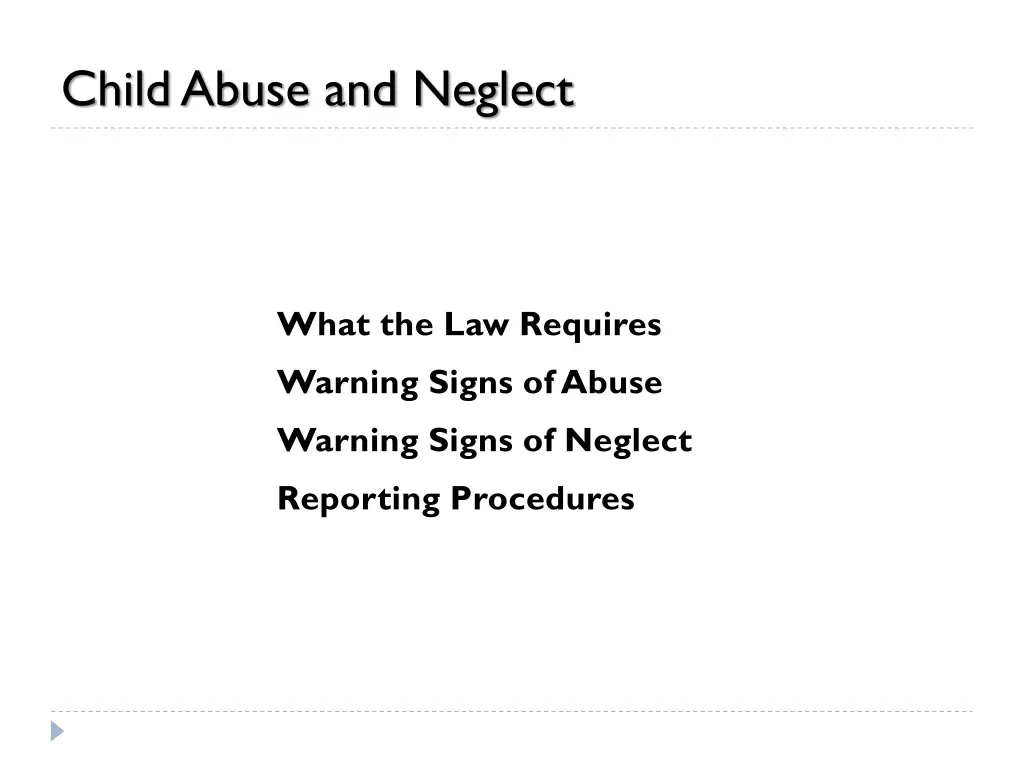 child abuse and neglect