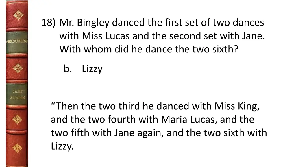 18 mr bingley danced the first set of two dances 1