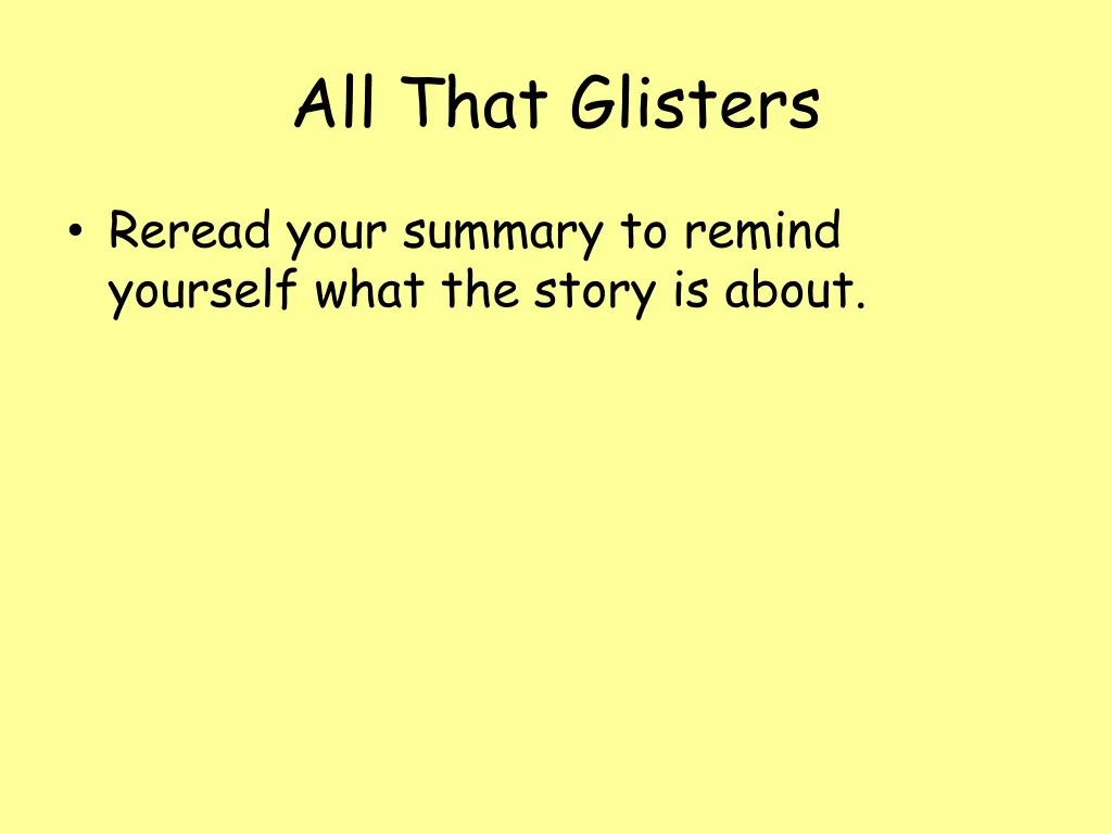 all that glisters