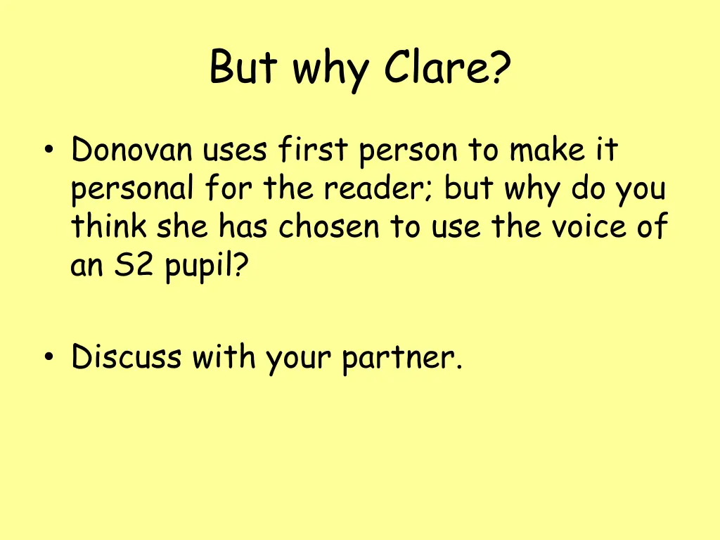 but why clare