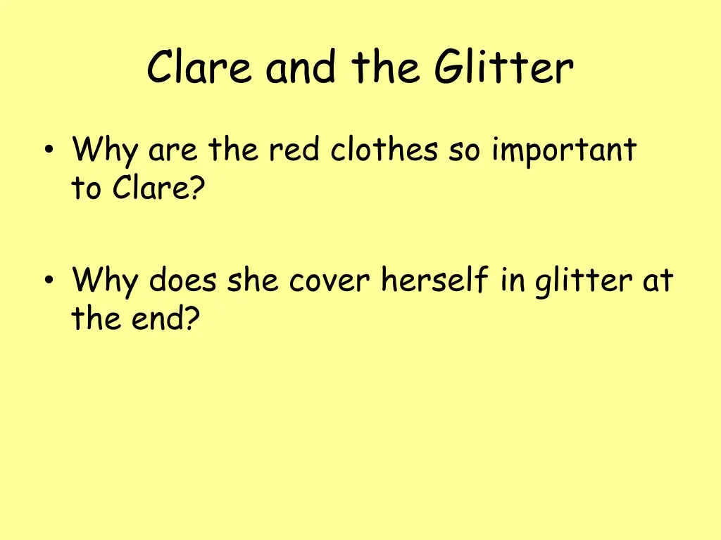 clare and the glitter 1