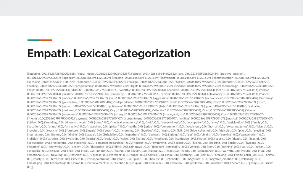 empath lexical categorization 1